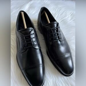 Ecco City Tray Dress Shoe Lace Up Black Leather NIB Mens 41